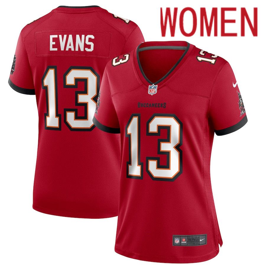 Women Tampa Bay Buccaneers 13 Mike Evans Nike Red Game Player NFL Jersey